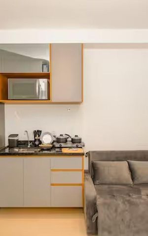 Studio à venda com 27m², 1 quarto e sem vaga Studio à venda com 27m², 1 quarto e sem vagaSala/Quarto
