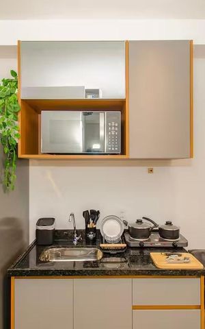 Studio à venda com 27m², 1 quarto e sem vaga Studio à venda com 27m², 1 quarto e sem vagaCozinha