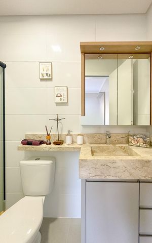 Apartamento para alugar com 62m², 2 quartos e 1 vagaBanheiro da Suíte