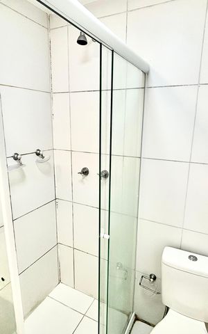 Apartamento para alugar com 62m², 2 quartos e 1 vaga Apartamento para alugar com 62m², 2 quartos e 1 vagaBanheiro da Suíte 1