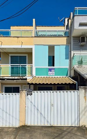 Casa para alugar com 60m², 2 quartos e 1 vaga Casa para alugar com 60m², 2 quartos e 1 vagaFachada + placa