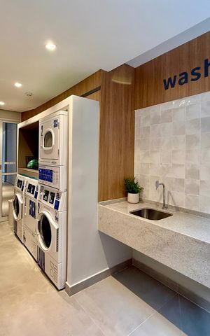 Studio para alugar com 30m², 1 quarto e sem vaga Studio para alugar com 30m², 1 quarto e sem vagaLavanderia