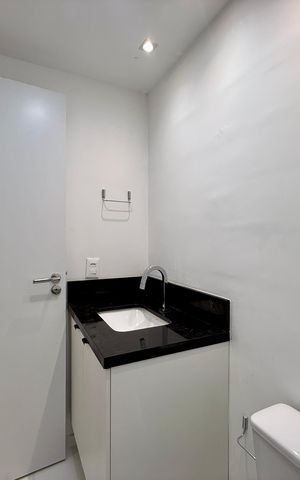 Studio para alugar com 30m², 1 quarto e sem vaga Studio para alugar com 30m², 1 quarto e sem vagaBanheiro Suíte