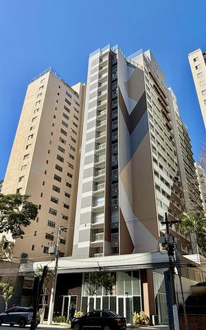 Studio para alugar com 30m², 1 quarto e sem vaga Studio para alugar com 30m², 1 quarto e sem vagaFachada