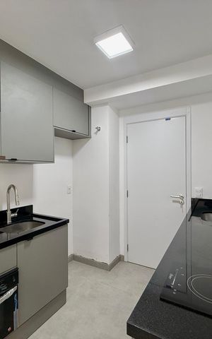 Studio para alugar com 30m², 1 quarto e sem vaga Studio para alugar com 30m², 1 quarto e sem vagaCozinha
