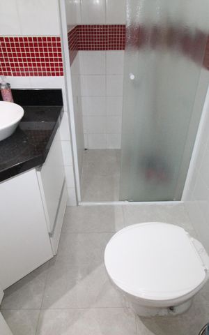 Apartamento para alugar com 66m², 2 quartos e 2 vagasBanheiro da Suíte