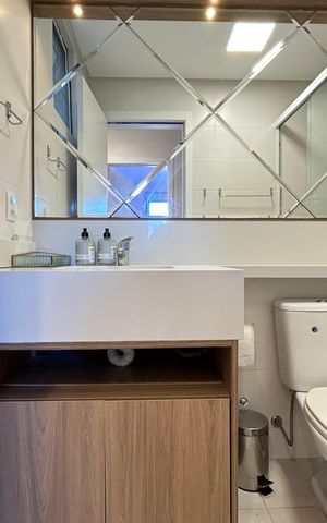 Apartamento para alugar com 83m², 3 quartos e 1 vaga Apartamento para alugar com 83m², 3 quartos e 1 vagaBanheiro social