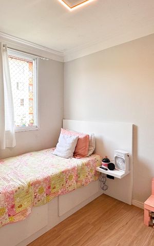 Apartamento à venda com 63m², 3 quartos e 1 vaga Apartamento à venda com 63m², 3 quartos e 1 vagaQuarto 2