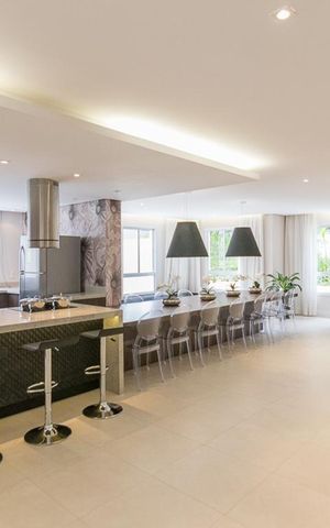 Apartamento para alugar com 42m², 1 quarto e 1 vaga Apartamento para alugar com 42m², 1 quarto e 1 vagaÁrea comum - Salão de festas