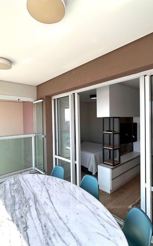 Studio para alugar com 34m², 1 quarto e 1 vagaVaranda 