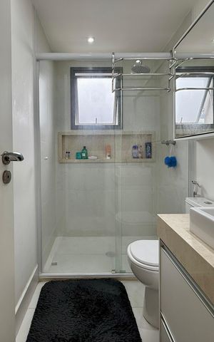 Apartamento à venda com 79m², 2 quartos e 1 vaga Apartamento à venda com 79m², 2 quartos e 1 vagaBanheiro Suíte 1