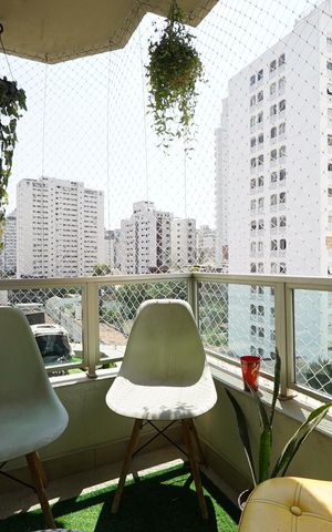 Apartamento à venda com 54m², 1 quarto e 1 vagaVaranda