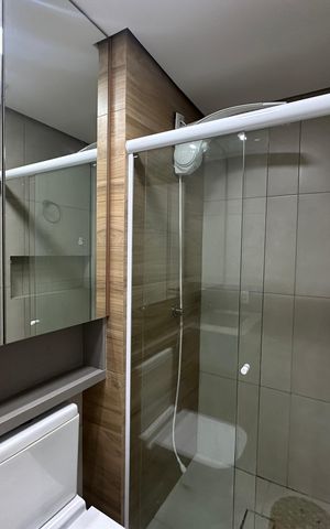Apartamento à venda com 56m², 2 quartos e 1 vaga Apartamento à venda com 56m², 2 quartos e 1 vagaBanheiro da Suíte