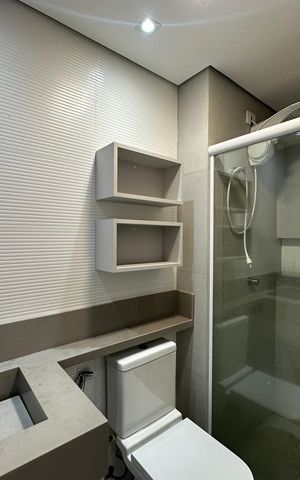 Apartamento à venda com 56m², 2 quartos e 1 vaga Apartamento à venda com 56m², 2 quartos e 1 vagaBanheiro Social