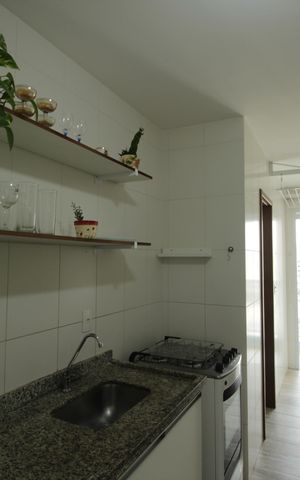 Apartamento para alugar com 77m², 2 quartos e 2 vagasCozinha e Área de Serviço