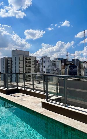 Apartamento para alugar com 31m², 1 quarto e 1 vaga Apartamento para alugar com 31m², 1 quarto e 1 vagaPiscina