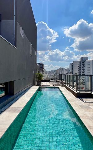 Apartamento para alugar com 31m², 1 quarto e 1 vaga Apartamento para alugar com 31m², 1 quarto e 1 vagaPiscina