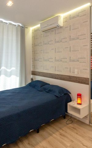 Studio para alugar com 38m², 1 quarto e 1 vagaQuarto