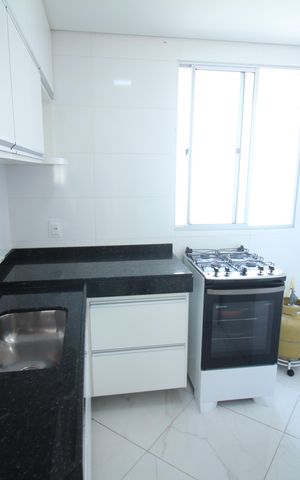Apartamento à venda com 58m², 2 quartos e 1 vagaCozinha e Área de Serviço
