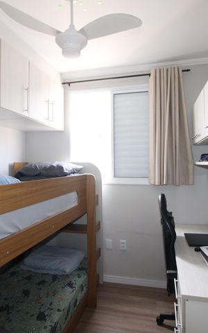 Apartamento à venda com 43m², 2 quartos e 1 vagaQuarto 1