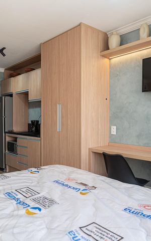 Studio para alugar com 24m², 1 quarto e sem vaga Studio para alugar com 24m², 1 quarto e sem vagaQuarto