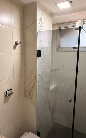 Apartamento para alugar com 107m², 3 quartos e 2 vagasBanheiro da Suíte 1