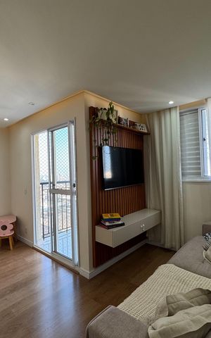 Apartamento à venda com 59m², 2 quartos e 1 vaga Apartamento à venda com 59m², 2 quartos e 1 vagaSala de TV