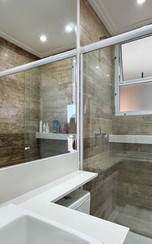 Apartamento à venda com 59m², 2 quartos e 1 vaga Apartamento à venda com 59m², 2 quartos e 1 vagaBanheiro Social