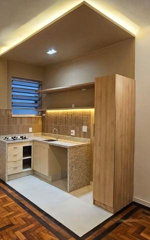 Apartamento à venda com 42m², 1 quarto e sem vaga Apartamento à venda com 42m², 1 quarto e sem vagaSala/cozinha