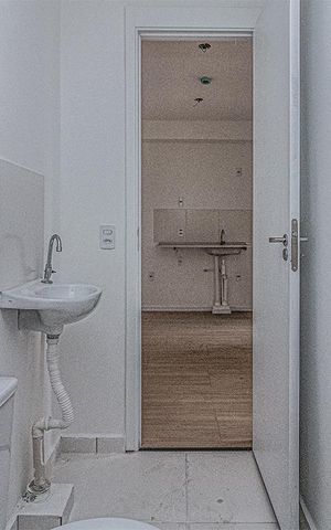 Apartamento para alugar com 30m², 2 quartos e sem vaga Apartamento para alugar com 30m², 2 quartos e sem vagabanheiro social_4