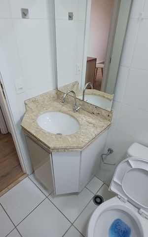 Apartamento para alugar com 48m², 2 quartos e 1 vaga Apartamento para alugar com 48m², 2 quartos e 1 vagaBanheiro