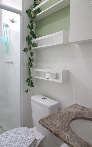 Apartamento para alugar com 49m², 2 quartos e 1 vaga Apartamento para alugar com 49m², 2 quartos e 1 vagaBanheiro