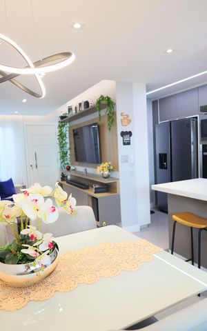 Casa de condomínio à venda com 134m², 3 quartos e 2 vagasCozinha e Área de Serviço