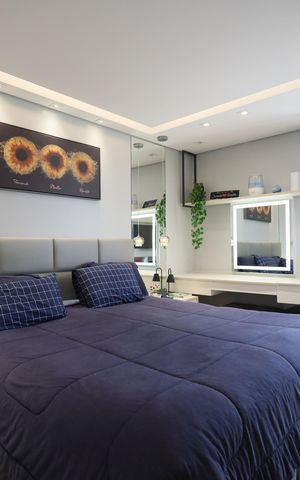 Casa de condomínio à venda com 134m², 3 quartos e 2 vagasSuíte 1