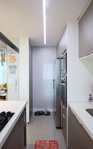 Casa de condomínio à venda com 134m², 3 quartos e 2 vagasCozinha e Área de Serviço