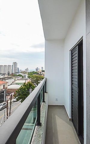 Apartamento à venda com 55m², 2 quartos e 1 vaga Apartamento à venda com 55m², 2 quartos e 1 vagaSacada do Quarto Suíte