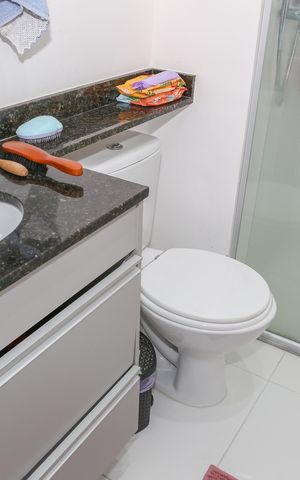 Studio para alugar com 25m², 1 quarto e sem vaga Studio para alugar com 25m², 1 quarto e sem vagaBanheiro