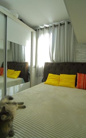 Apartamento à venda com 50m², 2 quartos e 2 vagasQuarto 2 