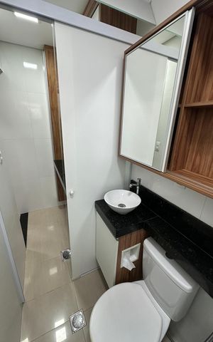 Apartamento para alugar com 46m², 1 quarto e 1 vaga Apartamento para alugar com 46m², 1 quarto e 1 vagaBanheiro