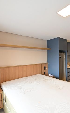 Studio para alugar com 26m², 1 quarto e sem vagaSala/Quarto