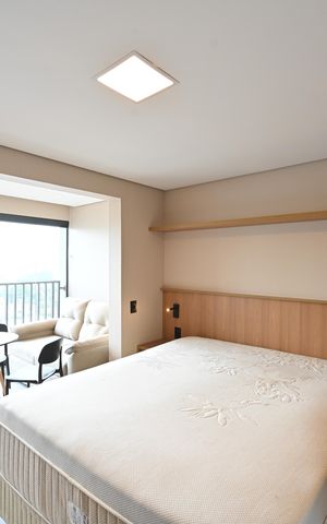 Studio para alugar com 26m², 1 quarto e sem vagaSala/Quarto