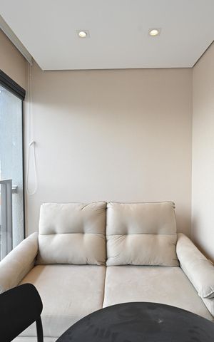 Studio para alugar com 26m², 1 quarto e sem vagaVaranda