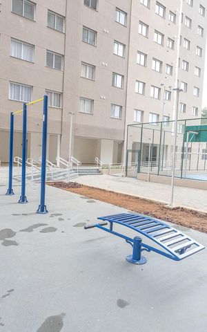 Apartamento à venda com 43m², 2 quartos e 1 vaga Apartamento à venda com 43m², 2 quartos e 1 vagaÁrea comum - Academia externa