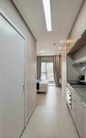 Studio para alugar com 31m², 1 quarto e sem vaga Studio para alugar com 31m², 1 quarto e sem vagaCozinha
