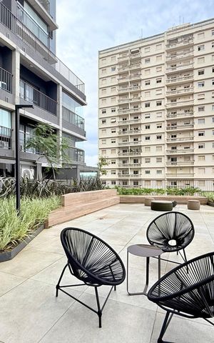 Studio para alugar com 31m², 1 quarto e sem vaga Studio para alugar com 31m², 1 quarto e sem vagaTerraço