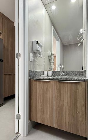 Studio para alugar com 31m², 1 quarto e sem vaga Studio para alugar com 31m², 1 quarto e sem vagaBanheiro