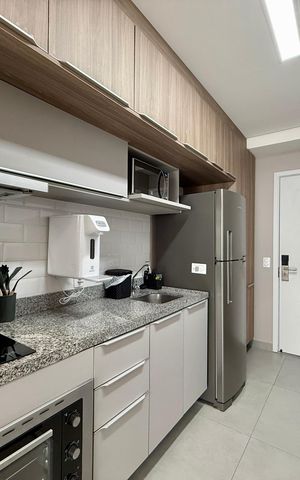 Studio para alugar com 31m², 1 quarto e sem vaga Studio para alugar com 31m², 1 quarto e sem vagaCozinha