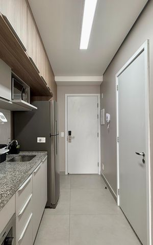 Studio para alugar com 31m², 1 quarto e sem vaga Studio para alugar com 31m², 1 quarto e sem vagaCozinha