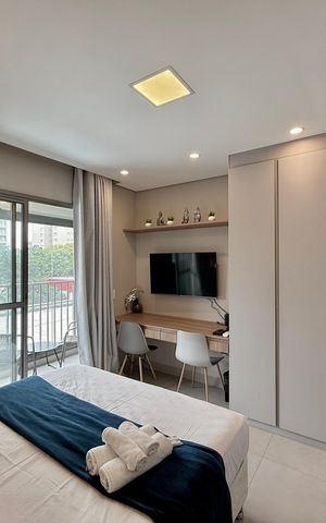 Studio para alugar com 31m², 1 quarto e sem vaga Studio para alugar com 31m², 1 quarto e sem vagaQuarto