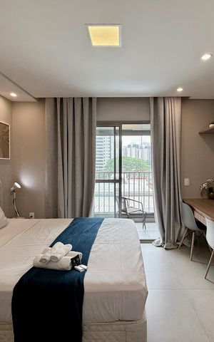 Studio para alugar com 31m², 1 quarto e sem vaga Studio para alugar com 31m², 1 quarto e sem vagaQuarto